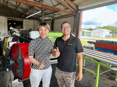 AG + PBR Panel Double Layer Roll Forming Machine with American Clients