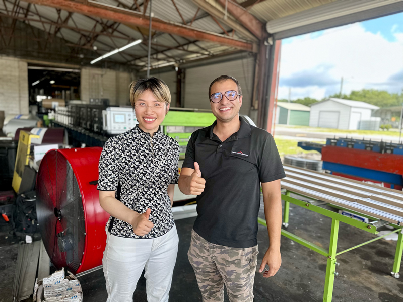 AG + PBR Panel Double Layer Roll Forming Machine with American Clients